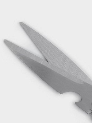 Ножницы кухонные Доляна «Драйв», 22 см, с открывалкой для бутылки, МИКС