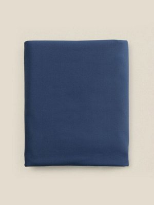 Простыня на резинке 300ТС SL Home Percale 200x200+30 см, синий, 100% хлопок