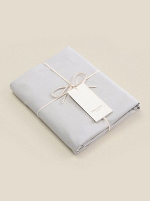 Простыня на резинке 300ТС SL Home Percale 160x200+30 см, серый, 100% хлопок