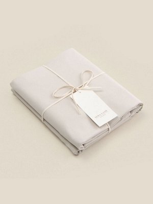 Простыня на резинке 300ТС SL Home Percale 200x200+30 см, молочный, 100% хлопок
