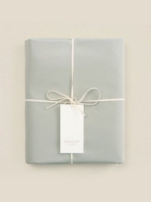 Простыня на резинке 300ТС SL Home Percale 180x200+30 см, олива, 100% хлопок