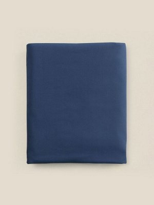 Простыня 1.5 спальная SL Home Percale 300ТС, 160x235 см, синяя, хлопок 100%