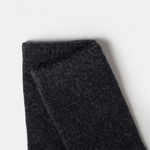 Носки мужские из монгольской шерсти, цвет чёрный, (43-45)