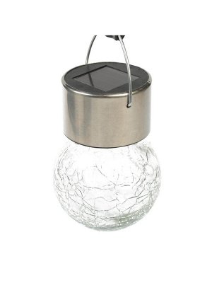 Садовый светильник «Лампочка», уличный, на солнечной батарее, 6x9 см, 1 LED, свечение белое