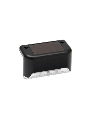 Садовый светильник, уличный, на солнечной батарее, 8x4.5x4.5 см, 1 LED, чёрный, свечение тёплое белое