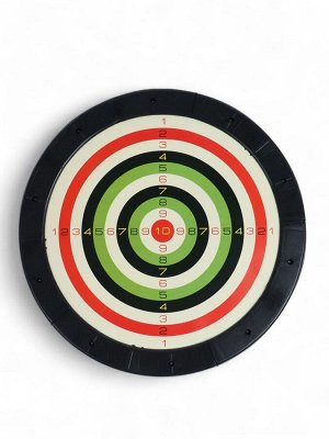 Дартс «ЕВРО», d=43 см, толщина 3 см, 2 дротика, дротик 13.5x2.5 см