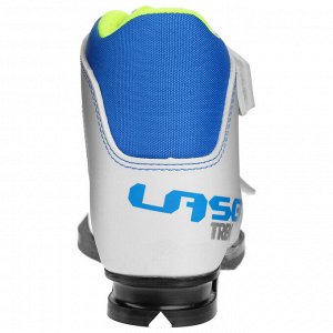 Ботинки лыжные TREK Laser NN75 ИК, цвет белый, лого синий, размер 34