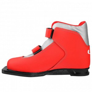 Ботинки лыжные TREK Laser NN75 ИК, цвет красный, лого серебро, размер 36