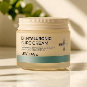 Антивозрастной крем для лица с гиалуроновой кислотой - LEBELAGE Dr. HYALURONIC CURE CREAM