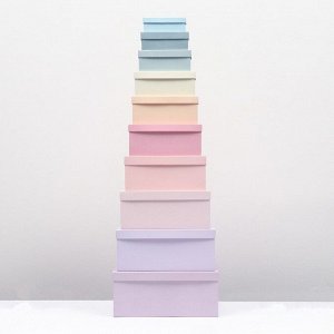 Набор коробок 10 в 1 "Нюдовый", 30,5 х 20 х 13 - 12 х 6,5 х 4 см