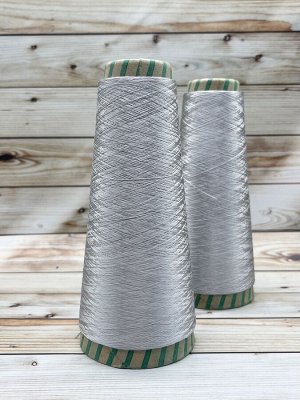 Пряжа для вязания 25 гр, Mulberry silk 100% шелк 4500м/100гр Pearl gray (cерый жемчуг)