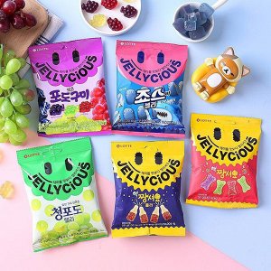 Мармелад жевательный "JELLYCIOUS GREEN GRAPE" вкус зелёного винограда 72г