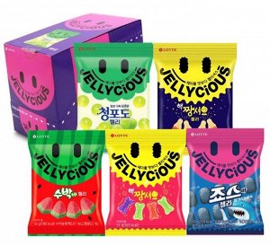 Мармелад жевательный "JELLYCIOUS GREEN GRAPE" вкус зелёного винограда 72г