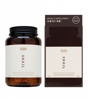 TENZERO VITALIZING SNAIL ALL IN ONE AMPOULE 2X 250ml Антивозрастная ампульная сыворотка с муцином улитки 250мл