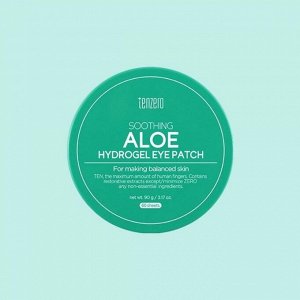 TENZERO SOOTHING ALOE HYDROGEL EYE PATCH 60ea Гидрогелевые патчи под глаза с алое 90гр(60шт)