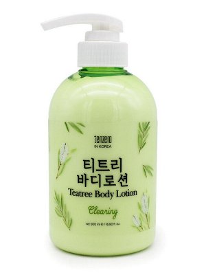 TENZERO CLEARING TEATREE BODY LOTION 500ml Лосьон для тела с экстрактом чайного дерева для проблемной кожи 500мл