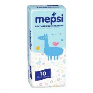 Пелёнки детские впитывающие MEPSI ( 60*90) 10шт