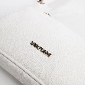 Сумка женская на молнии TEXTURA, средний размер, цвет белый