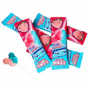 Конфета леденцовая на палочке Lolli Pop с двойным вкусом персика Guangdong, 78г, 1/30