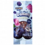 Конфета желейная в форме медведя Bear Shaped Gummy Blueberry вкус черники, Guangdong 50г, 1/36