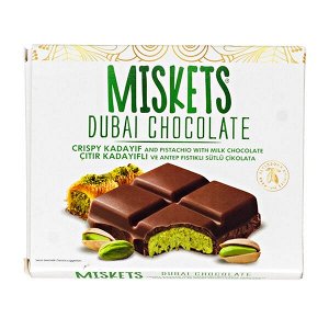Шоколад MISKETS DUBAI CHOCOLATE (ДУБАЙСКИЙ ШОКОЛАД) 100 г 1/12