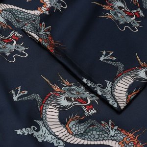 Халат домашний KAFTAN "Дракон", размер 44-46, синий