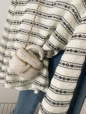 Лонгслив женский PLUS SIZE, с принтом