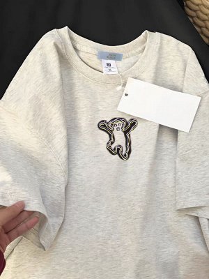 Футболка PLUS SIZE, с принтом