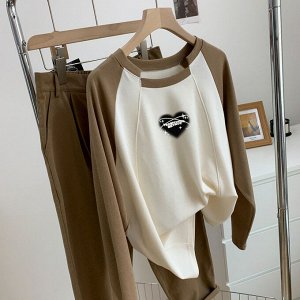 Лонгслив женский PLUS SIZE, с принтом