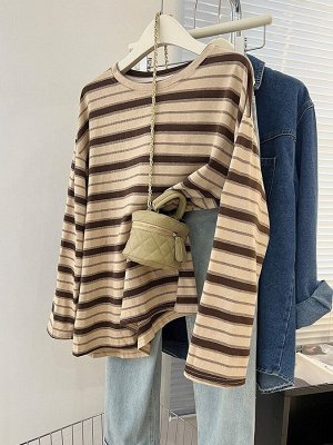 Лонгслив женский PLUS SIZE, с принтом