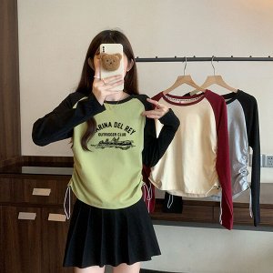Лонгслив женский PLUS SIZE, с принтом