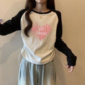 Лонгслив женский PLUS SIZE, с принтом