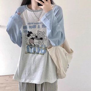 Лонгслив женский PLUS SIZE, с принтом