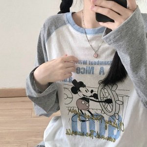 Лонгслив женский PLUS SIZE, с принтом
