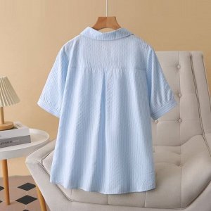 Рубашка женская с коротким рукавом PLUS SIZE
