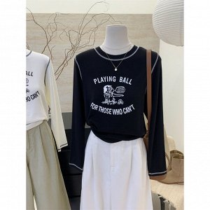 Лонгслив женский PLUS SIZE, с принтом
