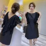 Платье с коротким рукавом PLUS SIZE
