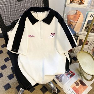 Футболка поло PLUS SIZE, с принтом