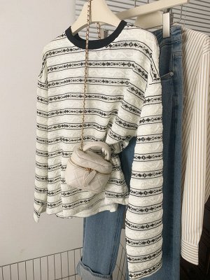 Лонгслив женский PLUS SIZE, с принтом