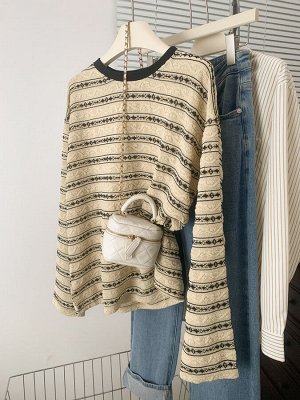 Лонгслив женский PLUS SIZE, с принтом
