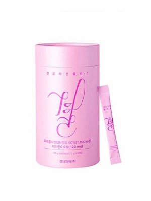 Lemona Морской питьевой коллаген с витамином C в саше 2гр x 60шт (розовый) GYEOL Collagen Plus
