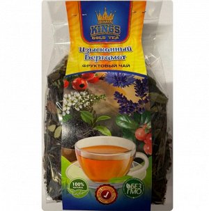 Чай черный байховый Kings Gold Tea "Изысканный Бергамот" с тропическими фруктами, лавандой, васильком и шиповником
