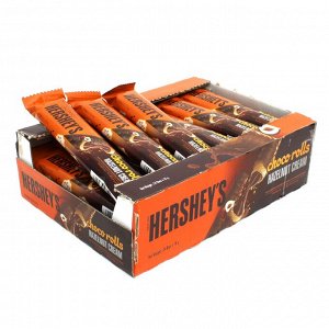 Hershey's Choco Rolls Huzelnut Cream 18g - Трубочки Хёршейс с ореховым кремом