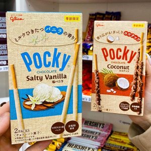 Pocky Chocolate Coconut 80g - Поки кокос в шоколаде. Японская лимитка
