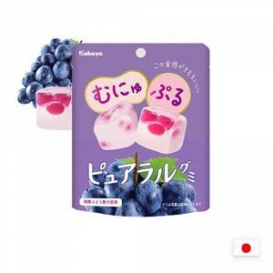 Kabaya Grape 58g - Натуральный японский мармелад Кабая. Виноград