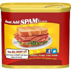 Spam Bacon 340g - Ветчина Спам с беконом