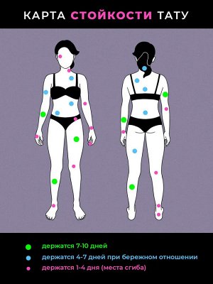 Наклейки-тату переводные P.Ink Корсары, светятся в темноте, 33 шт