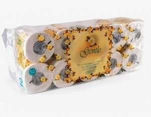 "Gentle" Трехслойная туалетная бумага  с ароматом «Европы», в инд упак, 10 шт/упак