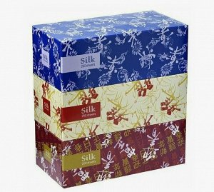 "Silk" Двухслойные салфетки, 250 шт 3 пачки/упак