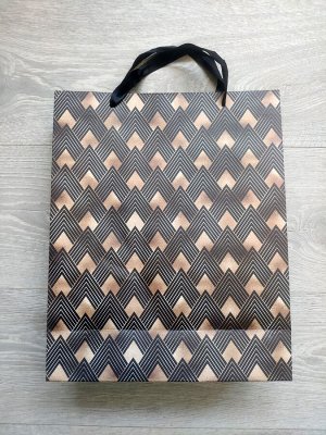 Пакет подарочный бумажный 32x26x10 см